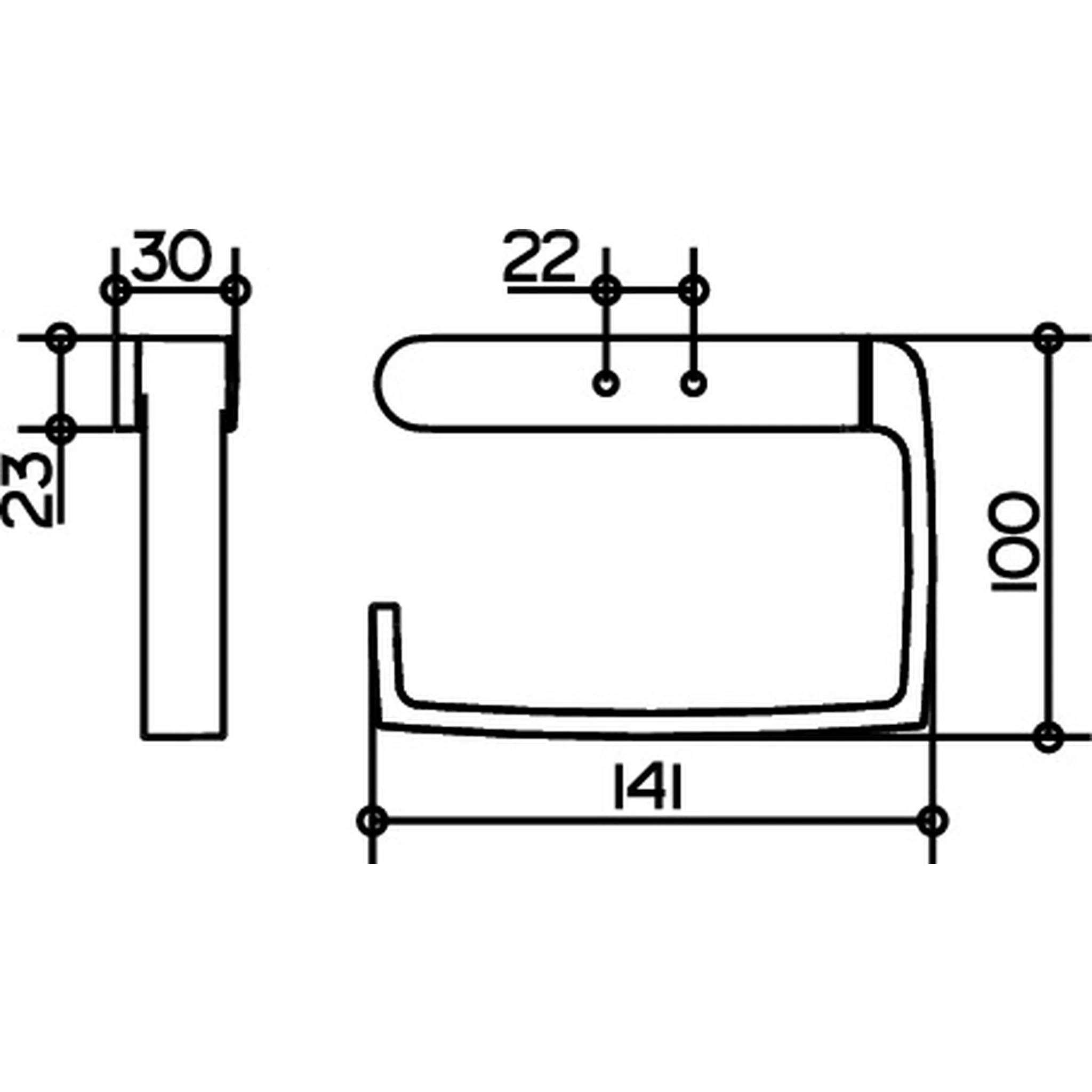 Keuco Elegance Toilettenpapierhalter offene Form, chrom, 1 Stk.