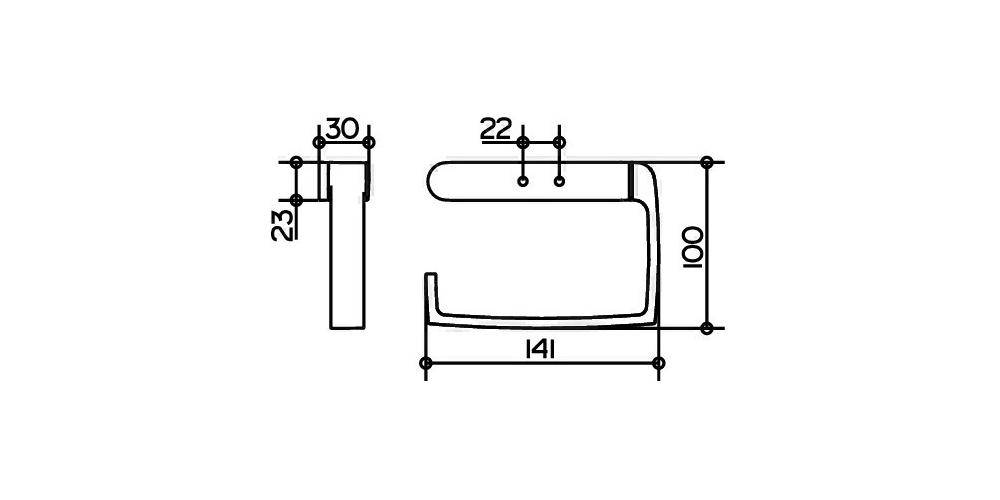 KEUCO Toilettenpapierhalter ELEGANCE offene Form verchromt verchromt