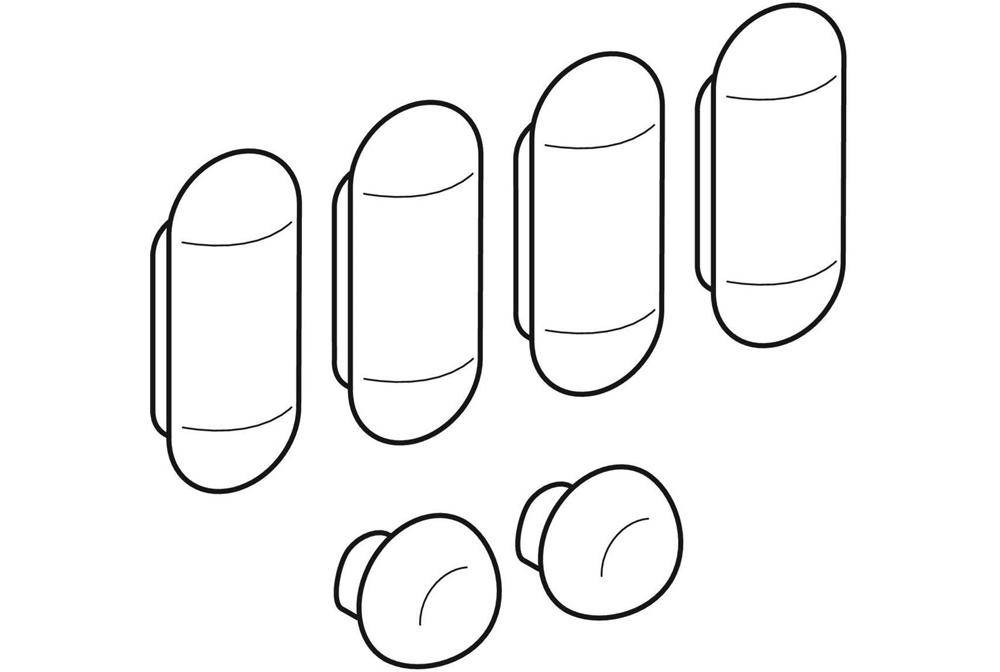 Geberit Sitzdeckelpuffer passend zu 573010, 572030 und 573070