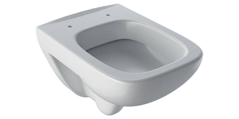 Geberit Wand-Tiefspül-WC RENOVA PLAN mit Spülrand weiß