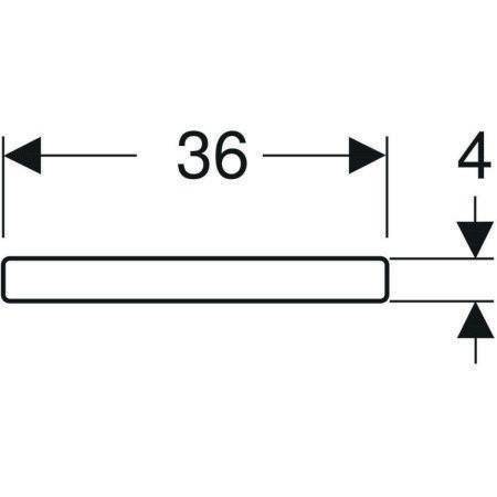 Geberit WC-Sitz RENOVA PLAN eck. Dsg o Absenkauto Befest unten weiß