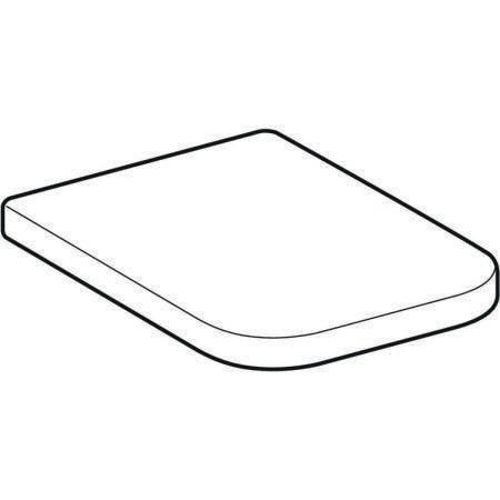 Geberit WC-Sitz RENOVA PLAN eckiges Design mit Absenkautomatik weiß