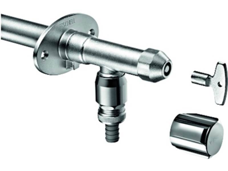 SCHELL 039950399 Außenwandarmatur POLAR II frostsicher, Komplettarmatur ohne Roh