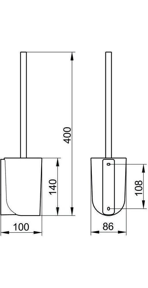 KEUCO Toilettenbürstengarnitur ELEGANCE verchromt verchromt