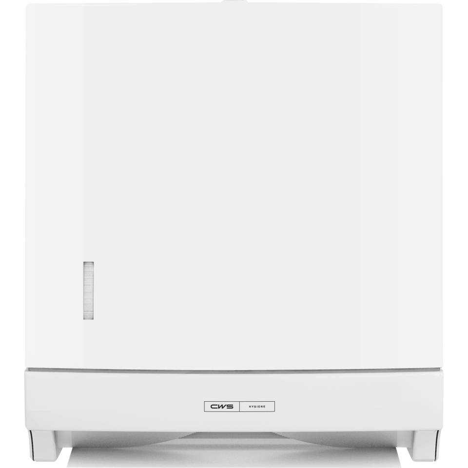 CWS Faltpapierspender Paradise Slim, mit Schloss, weiß, Kunststoff