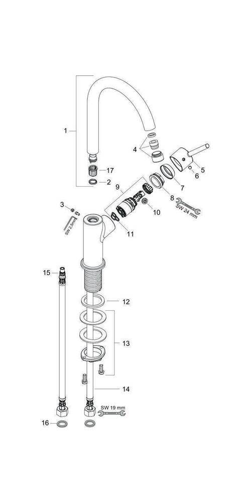 hansgrohe HG Einhebel-Waschtischmischer TALIS TALIS DN 15