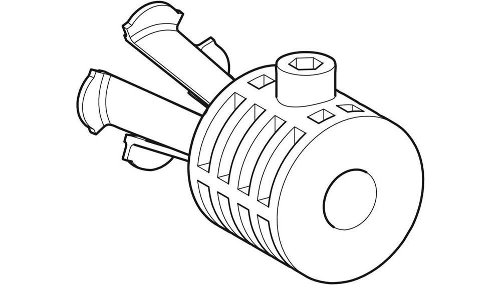 Geberit Wandbefestigung WB9N-T Flow 300, 4U Wand-WC
