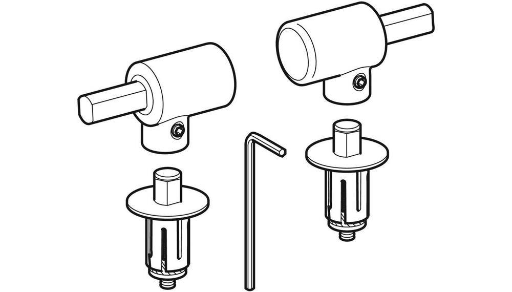 Geberit Scharnier f WCS Flow mit Absenkautomatik verchromt