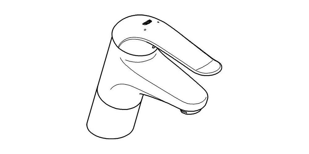GROHE Einhand-Waschtischbatterie EUROECO SPEZIAL 1/2Zoll chr chrom