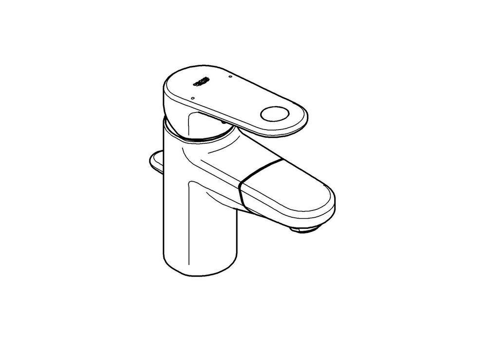 GROHE Einhand-WTbatterie EUROPLUS DN 15 m auszb Auslauf chr