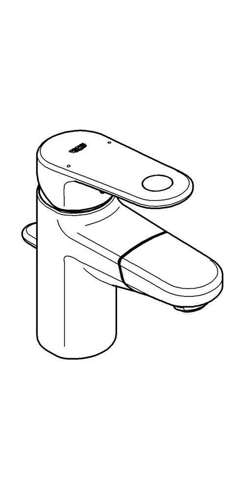 GROHE Einhand-WTbatterie EUROPLUS DN 15 m auszb Auslauf chr