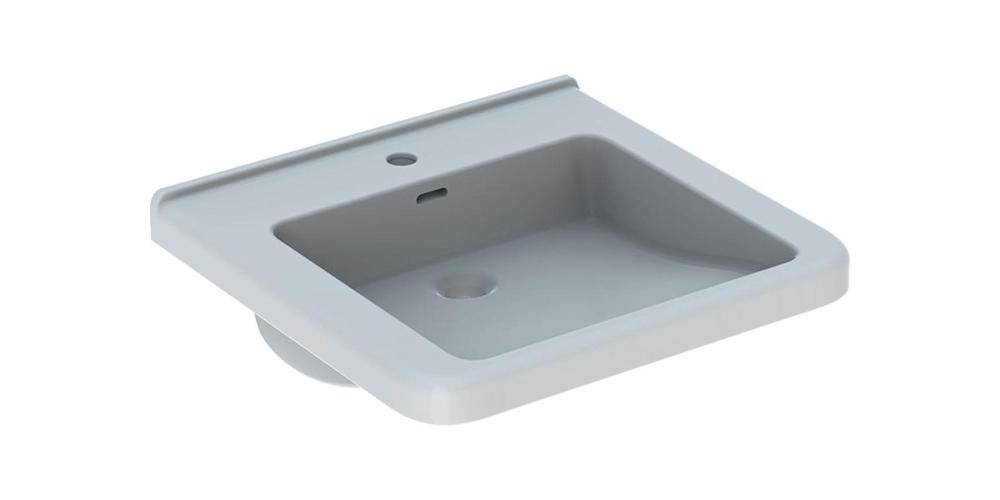 Geberit Waschtisch RENOVA COMFORT Square barrierefr m HL m ÜL