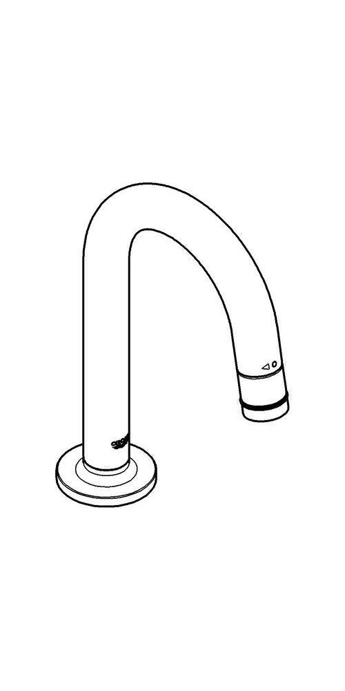 GROHE Waschtisch-Standventil UNI 1/2Zoll C-Auslauf chr
