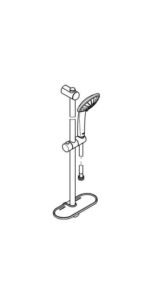 GROHE Brausestangenset EUPHORIA 110 ECO chr chrom