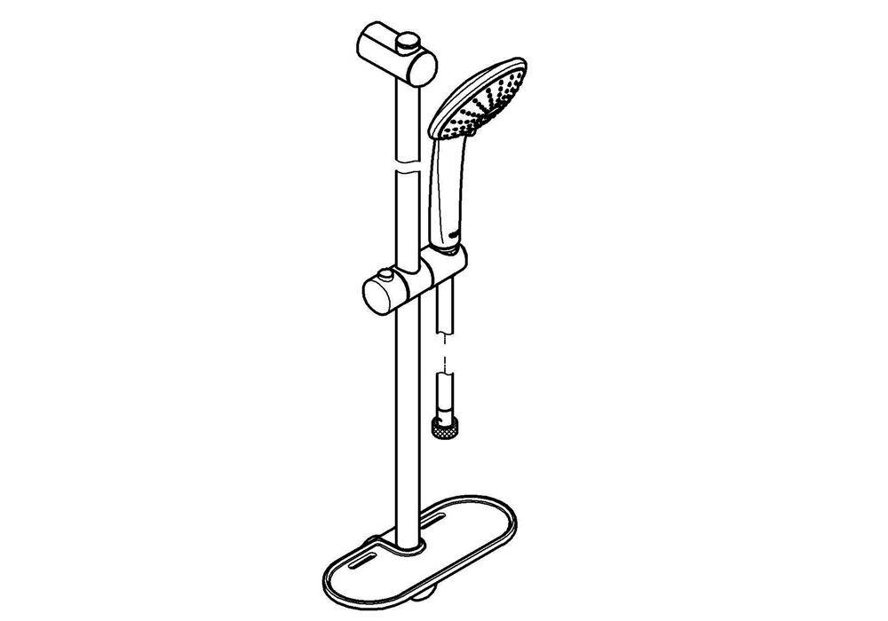 GROHE Brausegarnitur EUPHORIA Massage Handbrause 27239000 chr