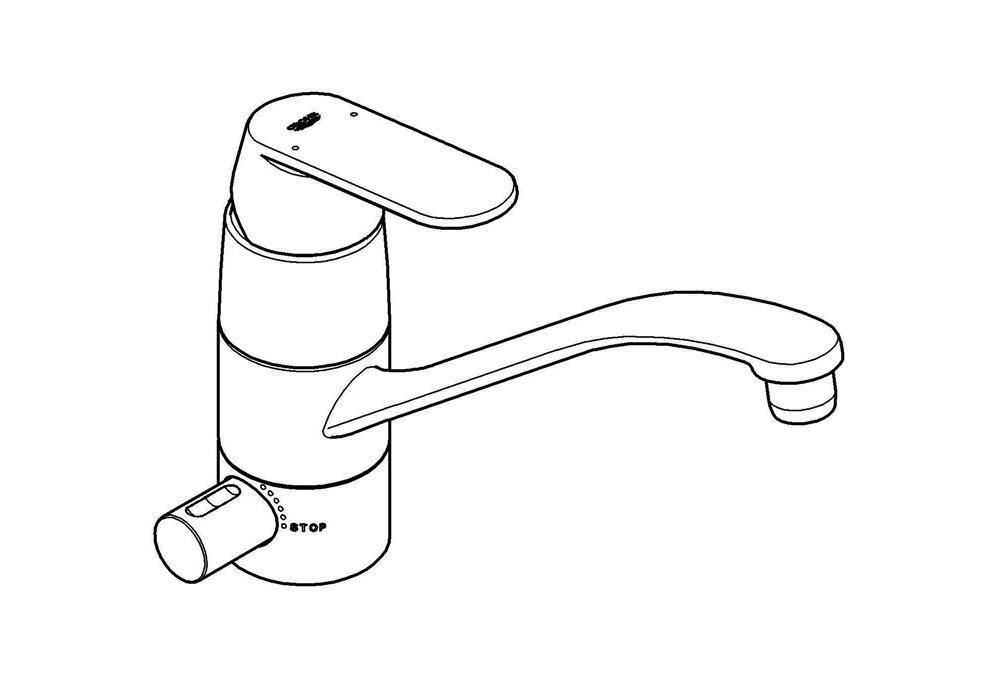 GROHE Einhand-Spültischbatterie EUROSMART C 1/2Zoll fla Ala integr