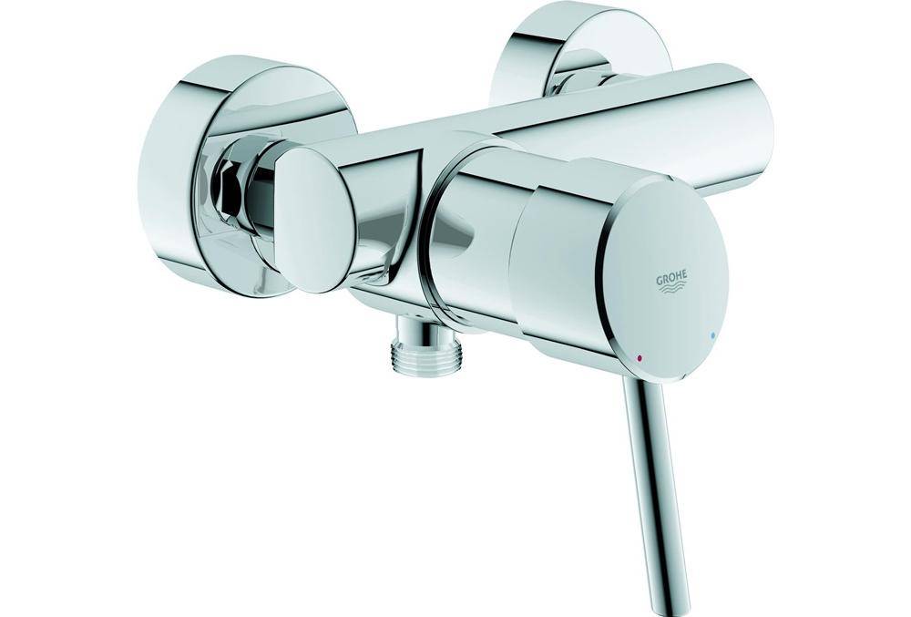 GROHE Einhand-Brausebatterie CONCETTO 1/2Zoll chr chrom