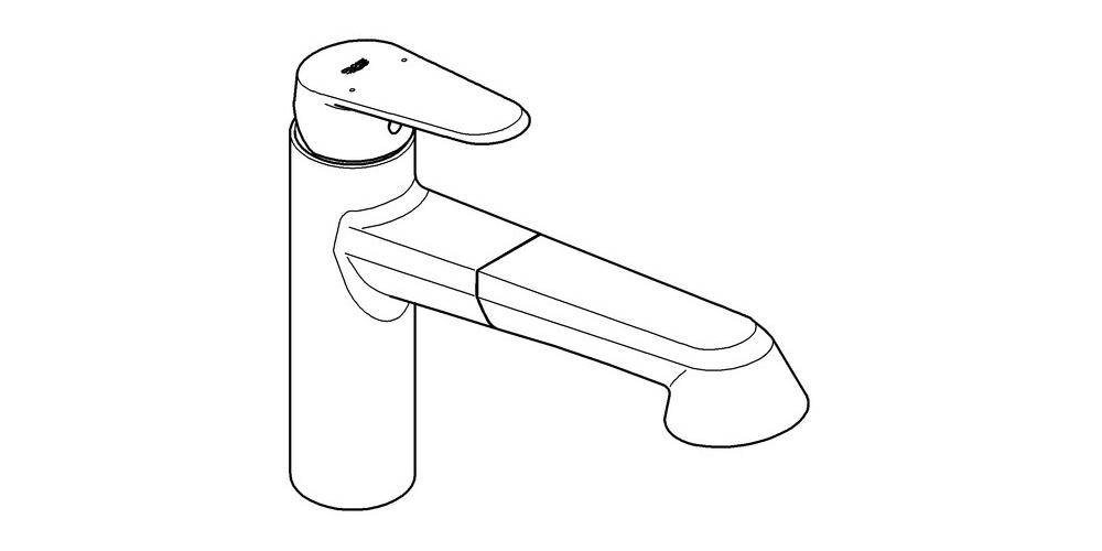 GROHE Einhand-Spültischbatterie EURODISC COSMOPOLITAN 1/2Zoll mi-ho