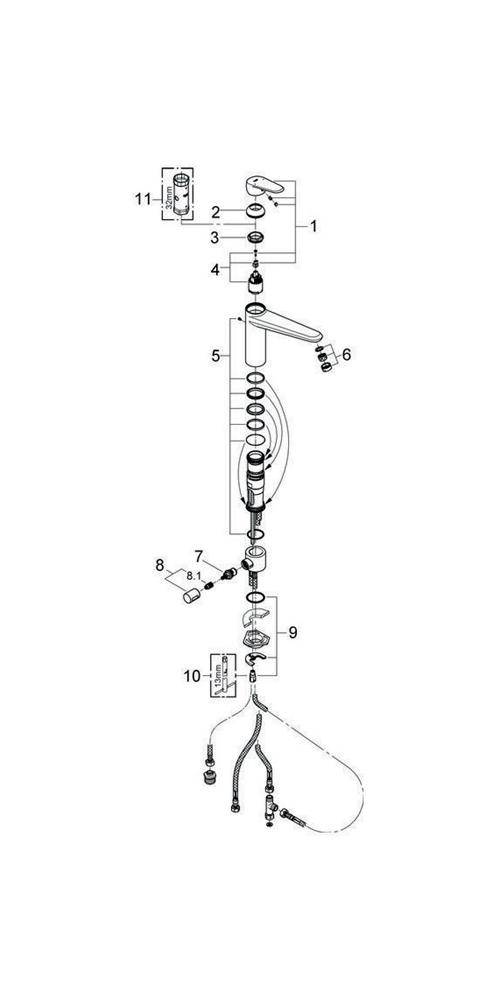 GROHE Einhand-Spültischbatterie EURODISC COSMOPOLITAN 1/2Zoll mi-ho