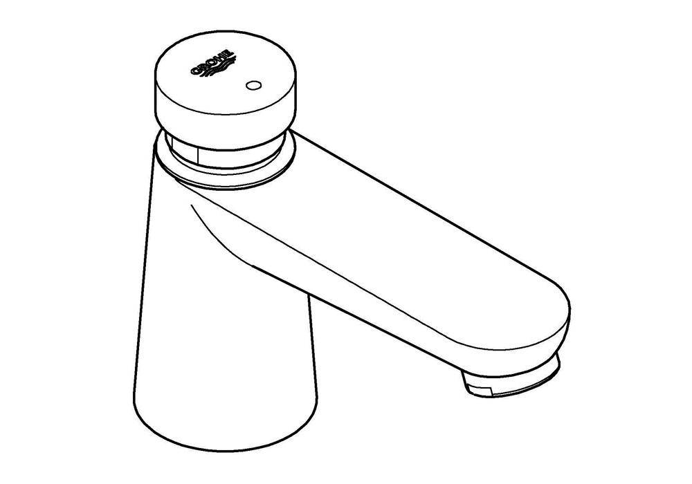 GROHE Selbstschl-Standventil EUROECO CT 1/2Zoll chr