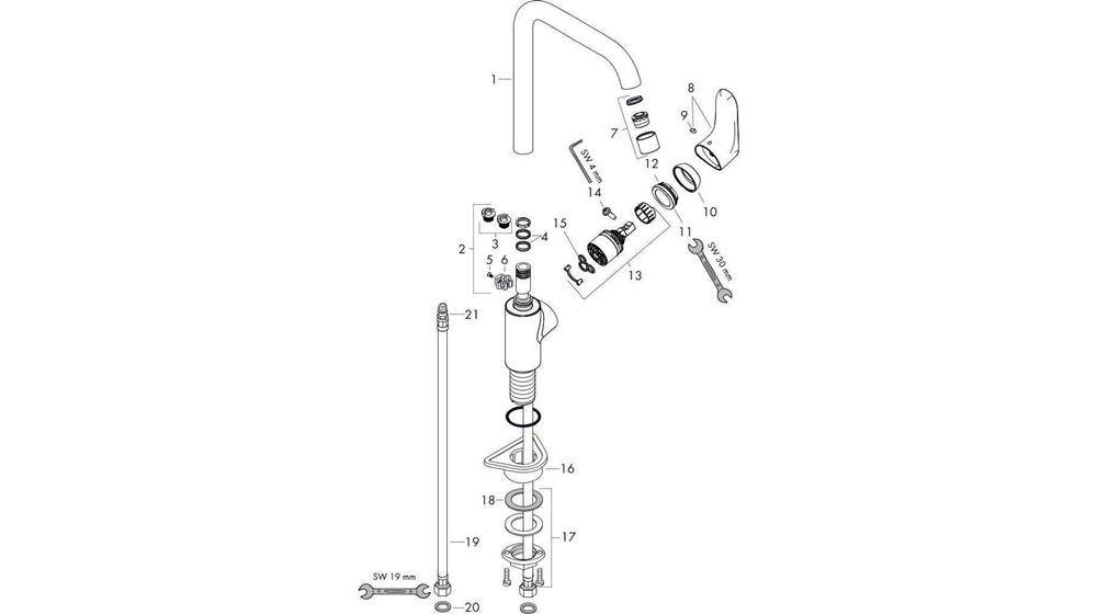 hansgrohe Einhebel-Spültischmischer 260 FOCUS DN 15 chrom