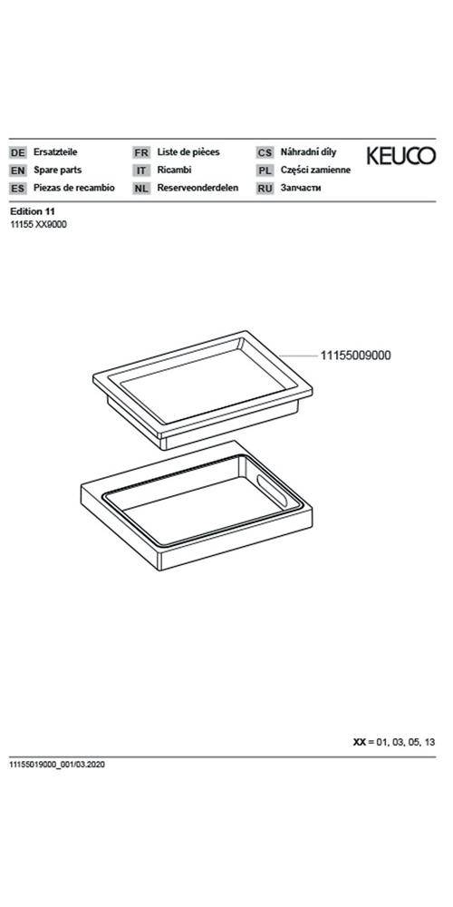 KEUCO Echtkristall-Seifenschale EDITION 11 lose