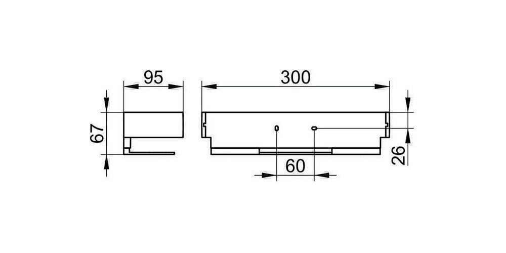 KEUCO Duschkorb EDITION 11 silber-eloxiert verchromt verchromt