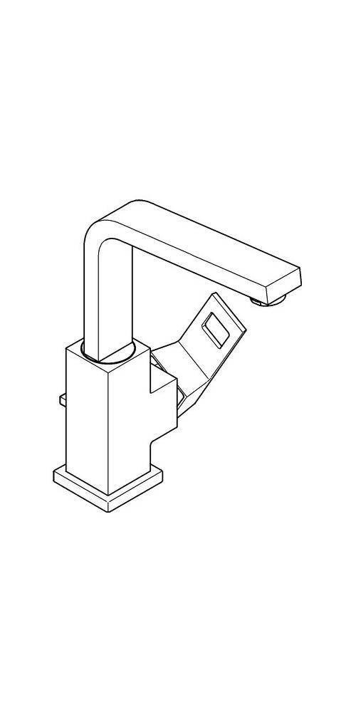 GROHE Einhand-Waschtischbatterie EUROCUBE 1/2Zoll L-Size chr mit