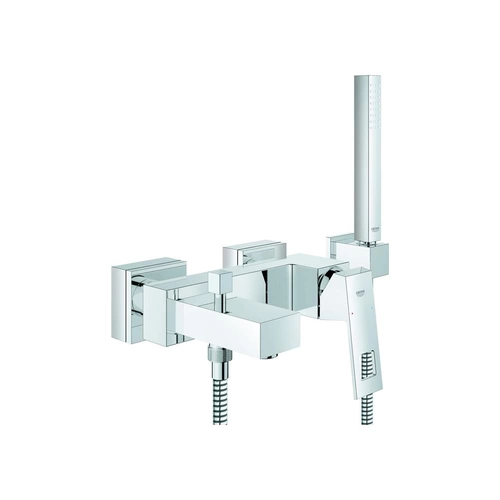 GROHE Einhand-Wannenbatterie EUROCUBE 1/2Zoll m Brausegarnitur chr GROHE Einhand-Wannenbatterie EUROCUBE 1/2Zoll m Brausegarnitur chr