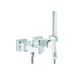 GROHE Einhand-Wannenbatterie EUROCUBE 1/2Zoll m Brausegarnitur chr GROHE Einhand-Wannenbatterie EUROCUBE 1/2Zoll m Brausegarnitur chr