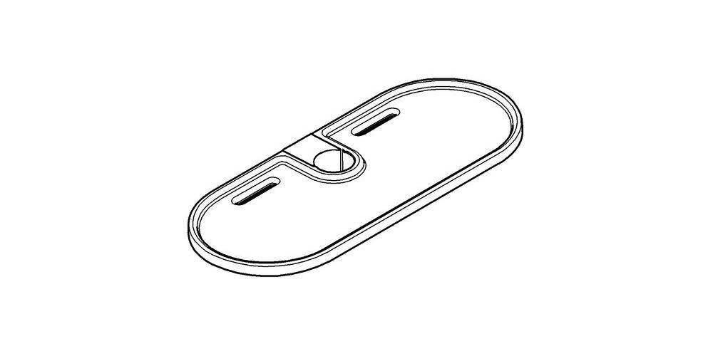 GROHE EasyReach Ablage TEMPESTA Acryl chrom