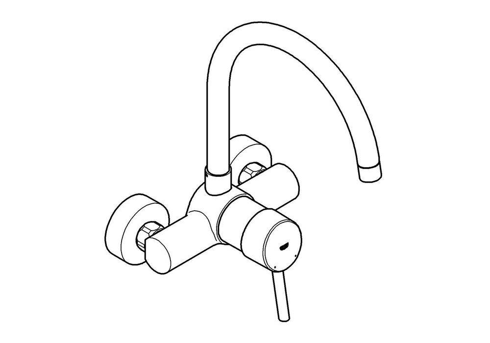 GROHE Einhand-Spültischbatterie CONCETTO 1/2Zoll chr