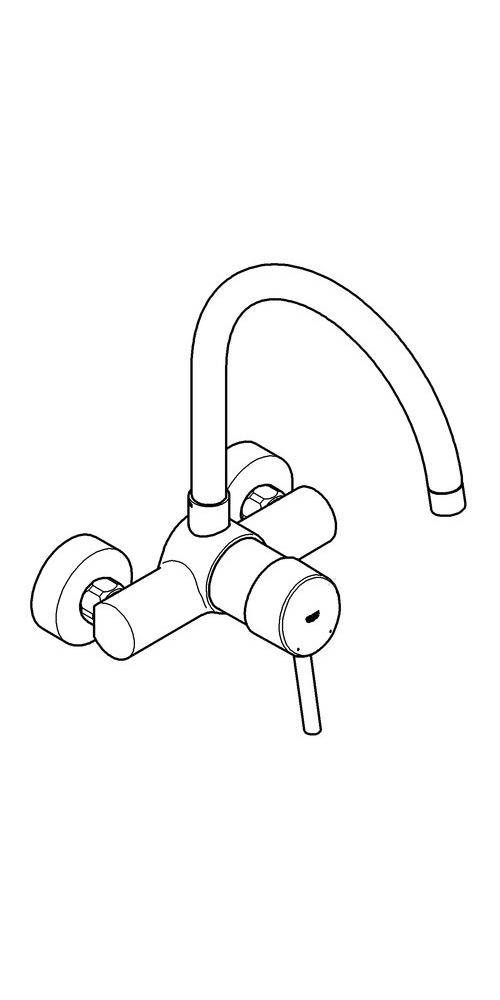 GROHE Einhand-Spültischbatterie CONCETTO 1/2Zoll chr