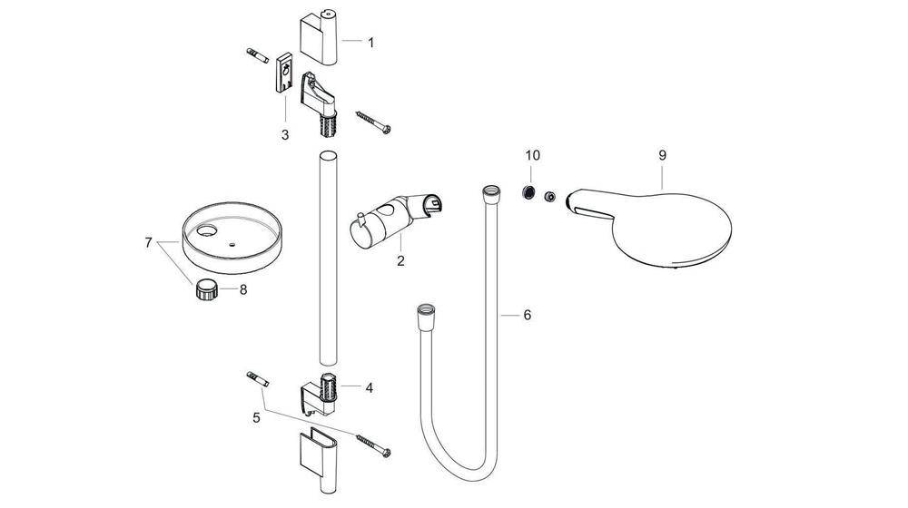 hansgrohe Brauseset RAINDANCE SELECT S 150 3jet Brausestange Unica'S