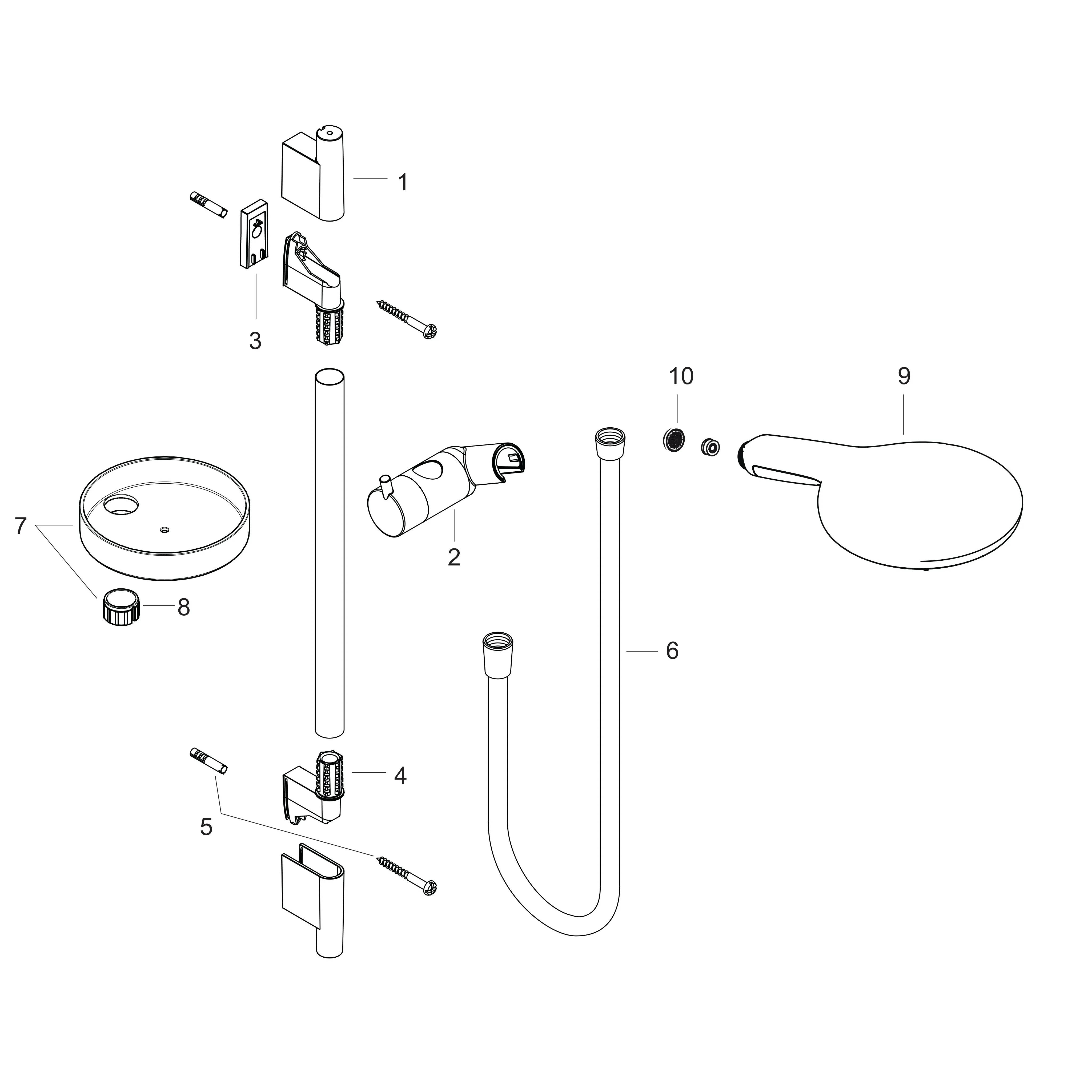 hansgrohe Raindance Select 150 Brausenset Unica´S Puro 900mm chrom, 1 Stk.