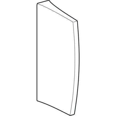 Geberit Urinaltrennwand 700x400x100mm weiß
