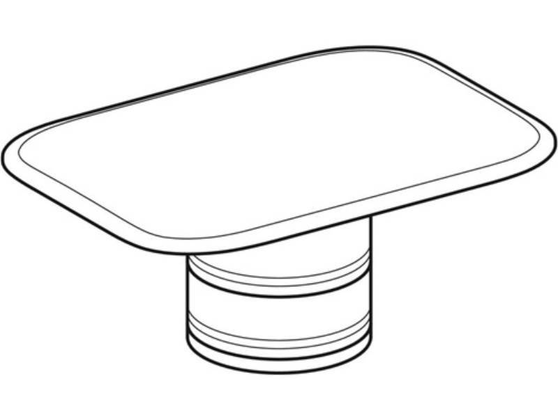 GEBERIT 595740000 Geberit Ablaufkappe zu myDay Waschtischen weiß/chrom