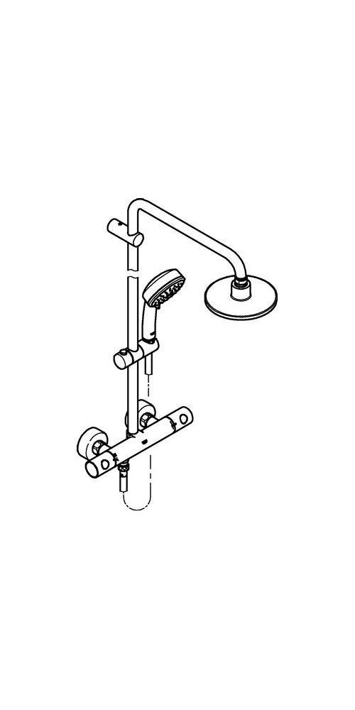GROHE Duschsystem TEMPESTA Neu C 160 m Thermostat-Batt chr chrom