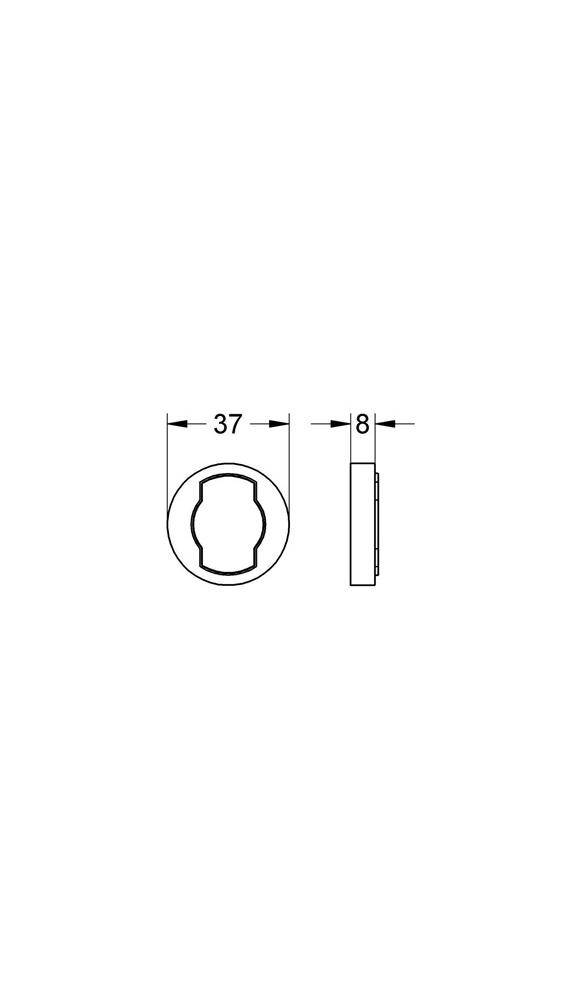 GROHE Ausgleichscheibe transparent transparent