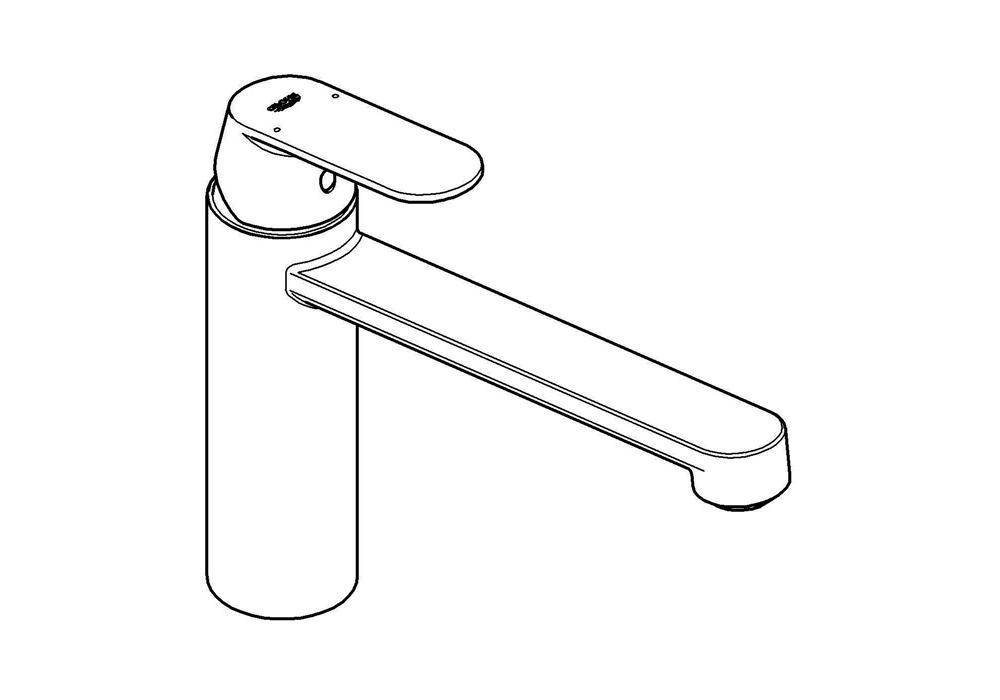GROHE EH-Spültischbatterie EUROSMART C 1/2" mi-ho Ala chr
