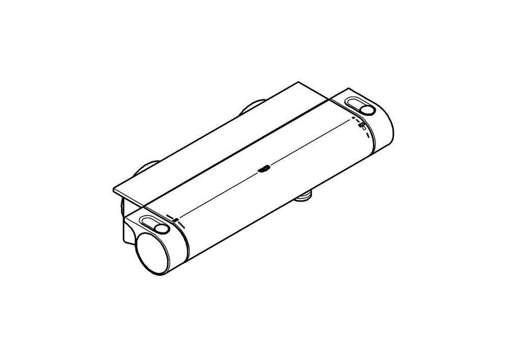 GROHE Thermostat-Brausebatterie GROHTHERM 2000 1/2Zoll chr chrom