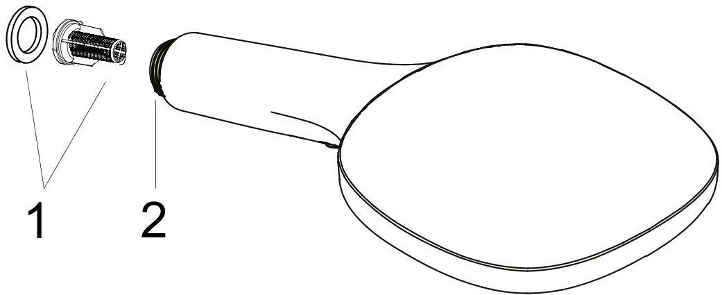 Hansgrohe HBR Raindance Select E 120 AIR 3jet, weiß/chrom, Handbrause.