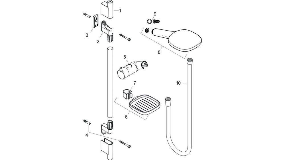 hansgrohe Brauseset RAINDANCE SELECT E 120 3jet Brausestange Unica´S