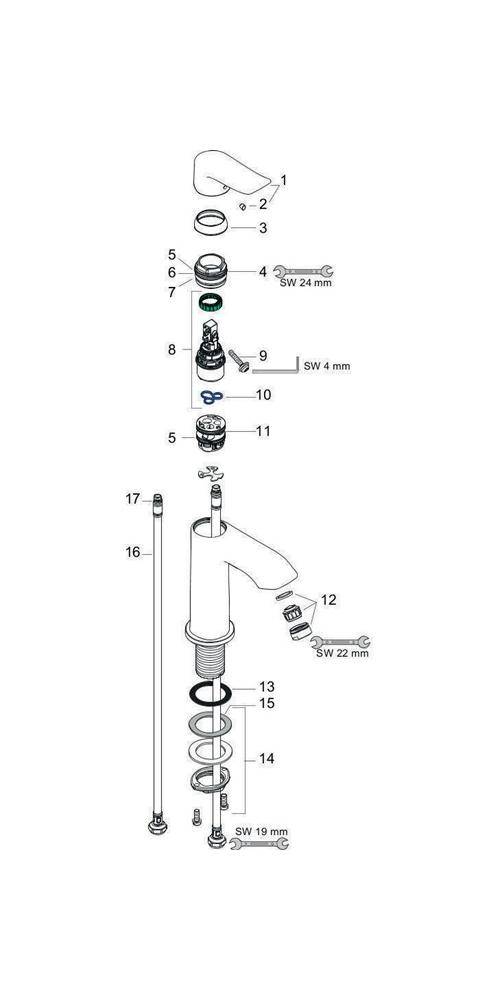 hansgrohe HG Einhebel-Waschtischmischer 100 METRIS DN 15 ComfortZone