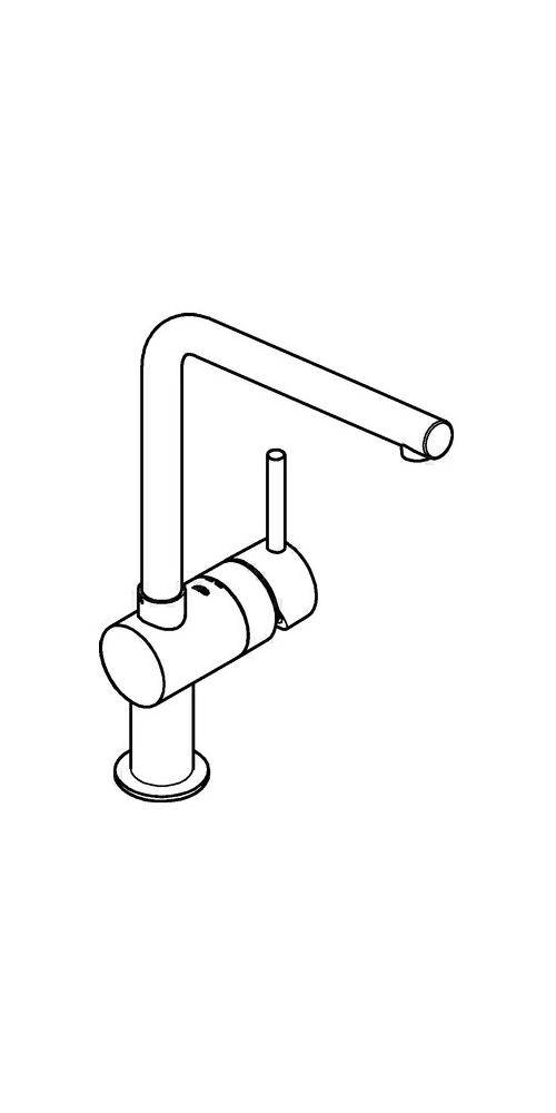 GROHE Einhand-Spültischbatterie MINTA 1/2Zoll L-Auslauf chr chrom