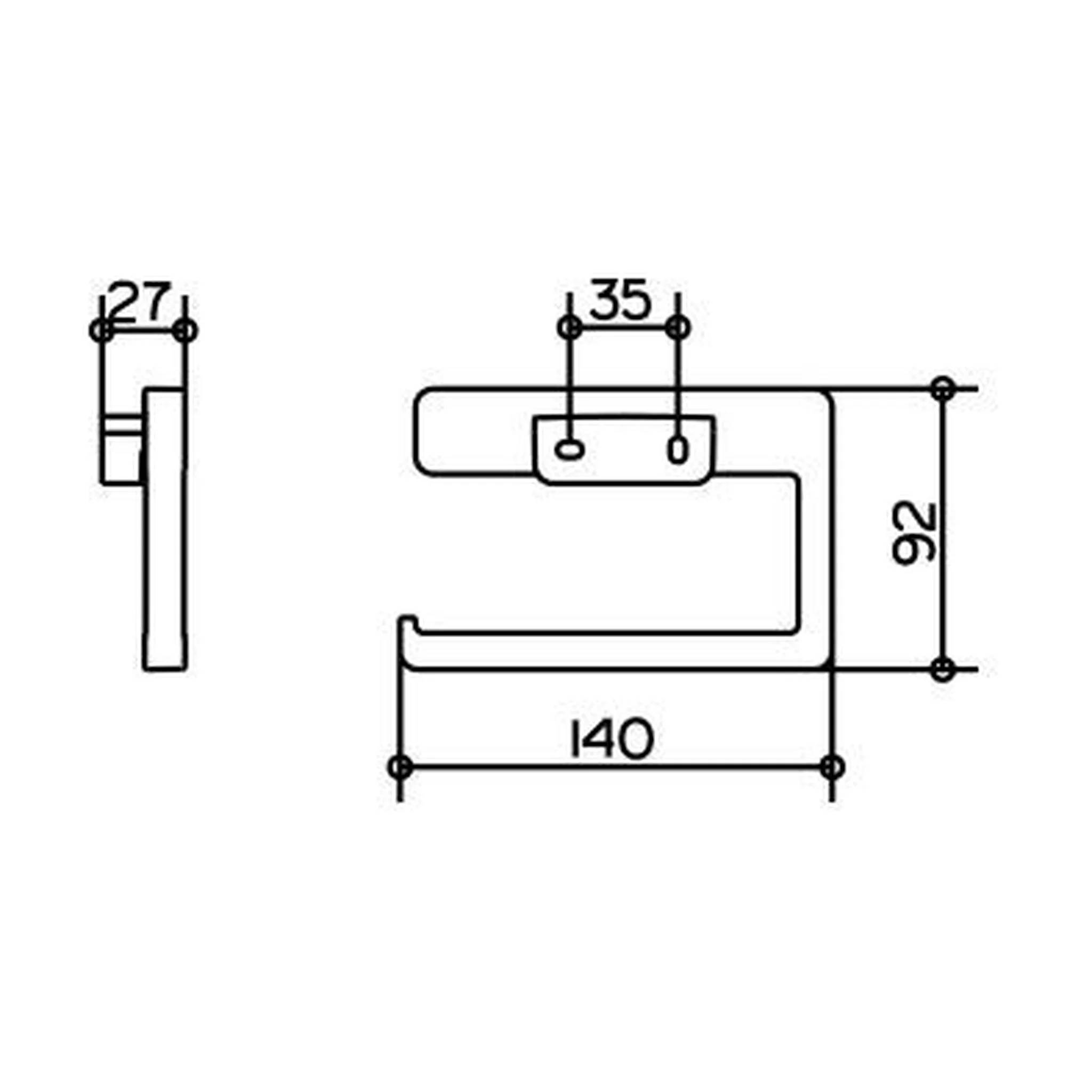 Keuco Moll Toilettenpapierhalter offene Form, chrom, 1 Stk.
