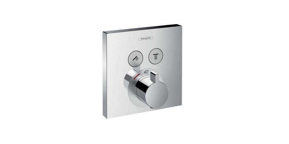 hansgrohe HG Fertigmontageset SHOWERSELECT f UP-Thermostat für 2