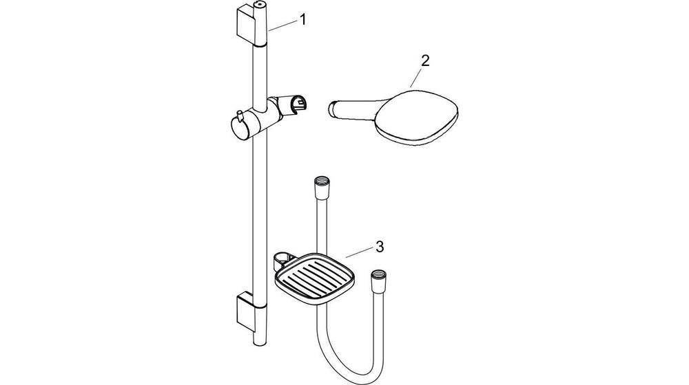 hansgrohe HG Brauseset RAINDANCE SELECT E 150 3jet Brausestange