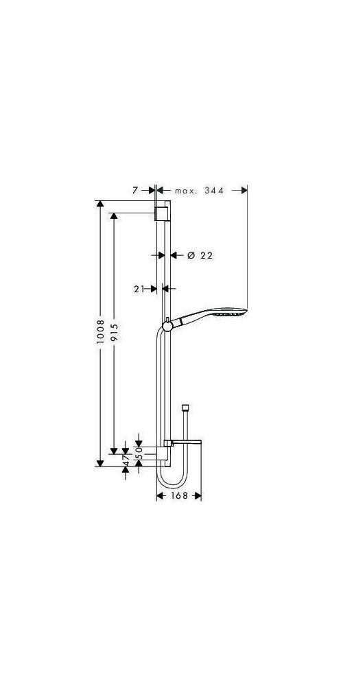 hansgrohe HG Brauseset RAINDANCE SELECT E 150 3jet Brausestange