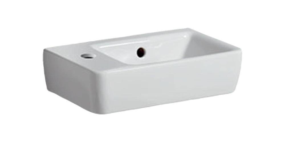 Geberit Handwaschbecken RENOVA COMPACT 400x250mm m ÜL mit Hahnloch